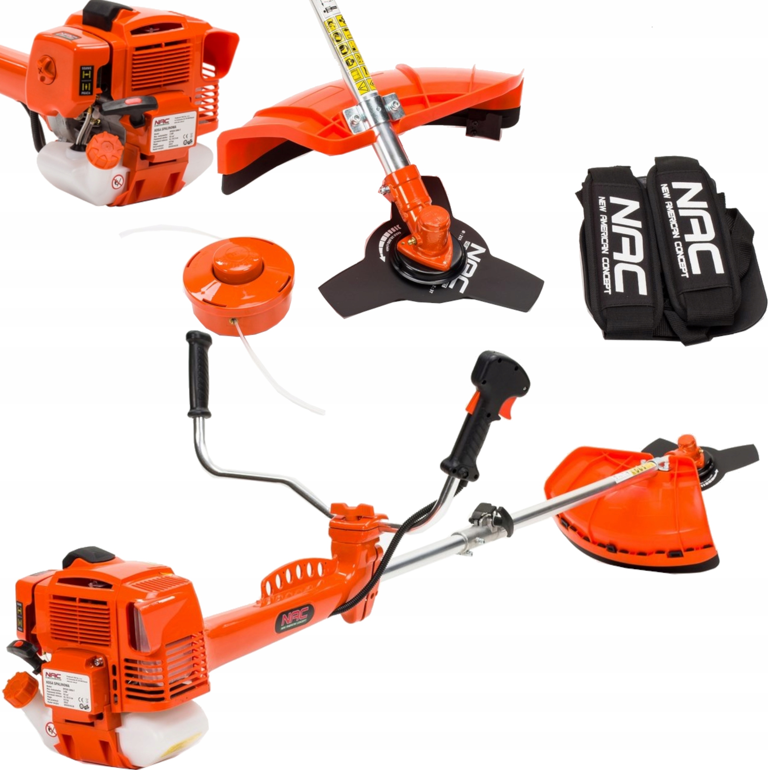 NAC benzínový krovinorez 180 cm 8,5 kg 2200 W 3 HP